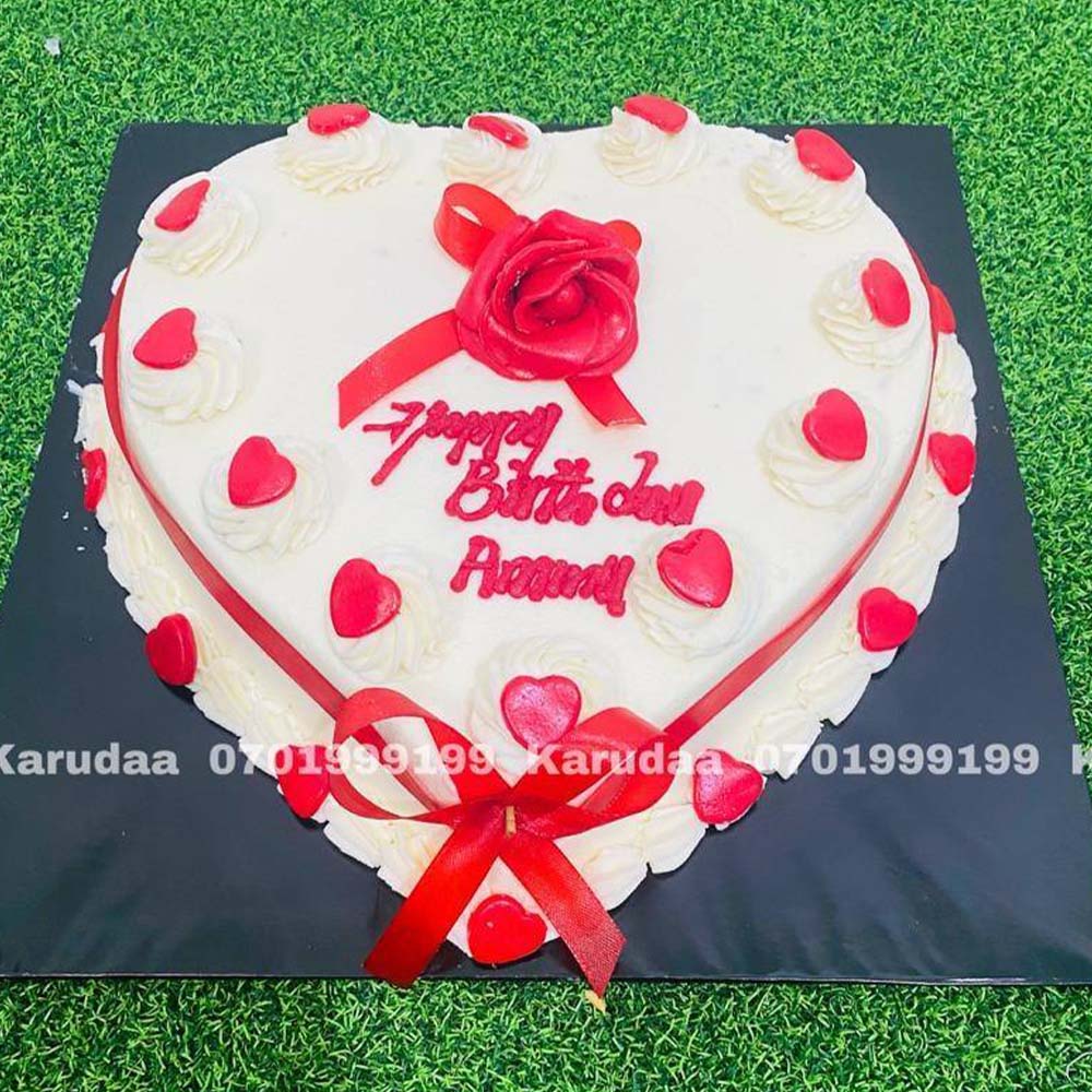 Heart With Love Cake - Karudaa